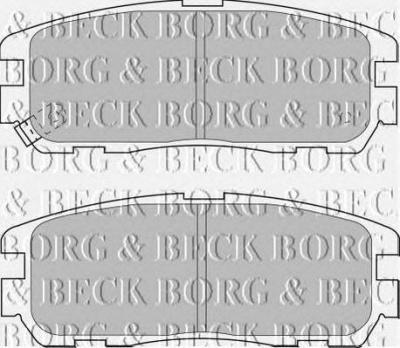 BORG & BECK bbp1517 -  Комплект тормозных колодок, дисковый тормоз